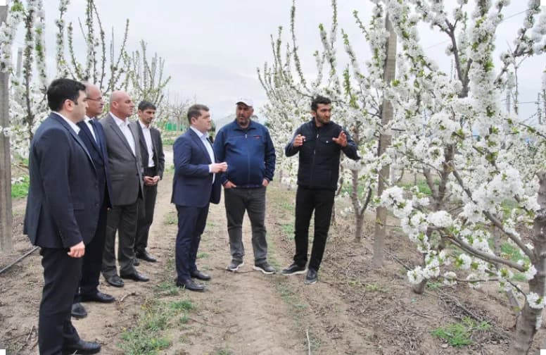 Elm, təhsil və insan resursları şöbəsinin müdiri İlham Süleymanov Tərtərdə vətəndaşları qəbul edib, təsərrüfatlara baş çəkib