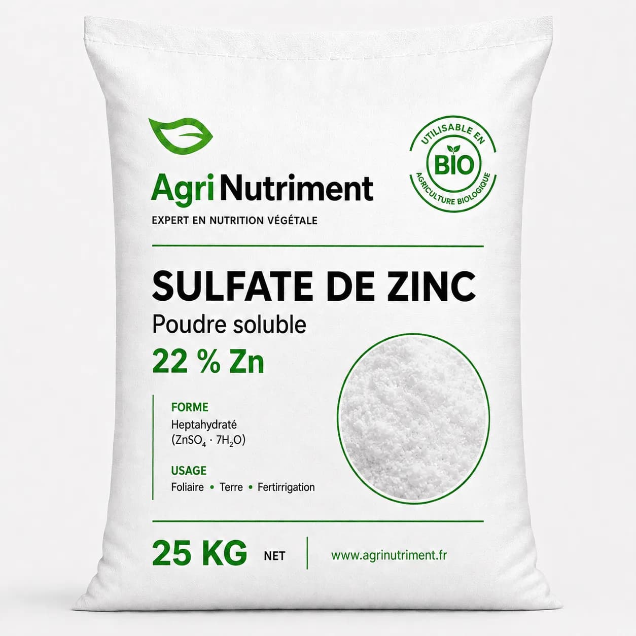 % 22 Çinko Sülfat 25kq